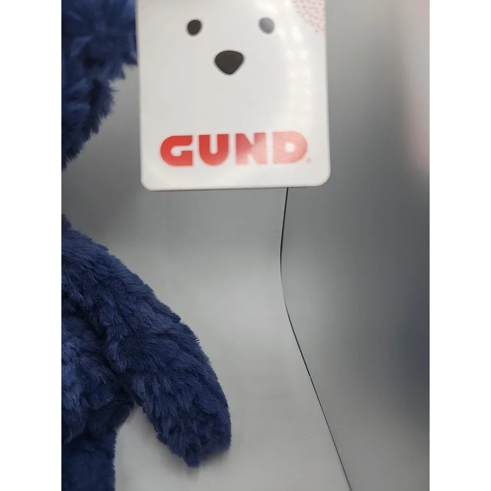 NEW GUND Toothpick Ripple  Teddy Bear Stuffed Animal for Ages 1 and Up  Navy
